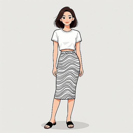 Minimalist Chic Woman Portrait