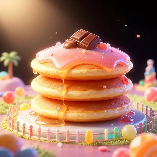Magical Candy Fantasy Landscape