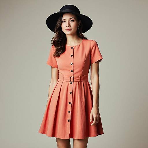 Casual Chic Coral Pink Dress
