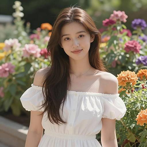 Summer Garden Christening Portrait