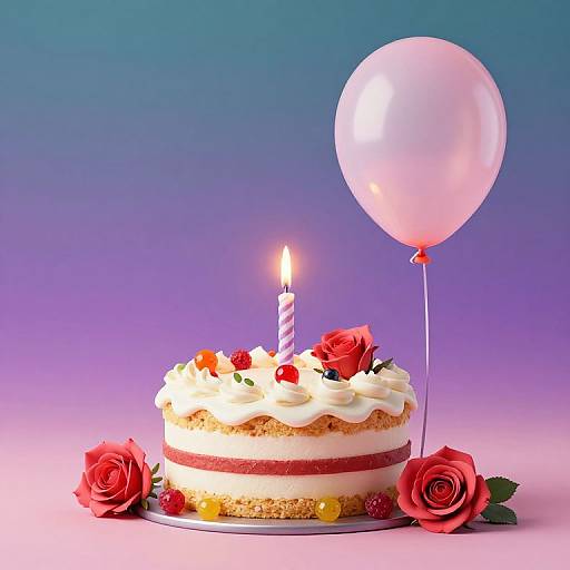 Time Travel Birthday Celebration Scene