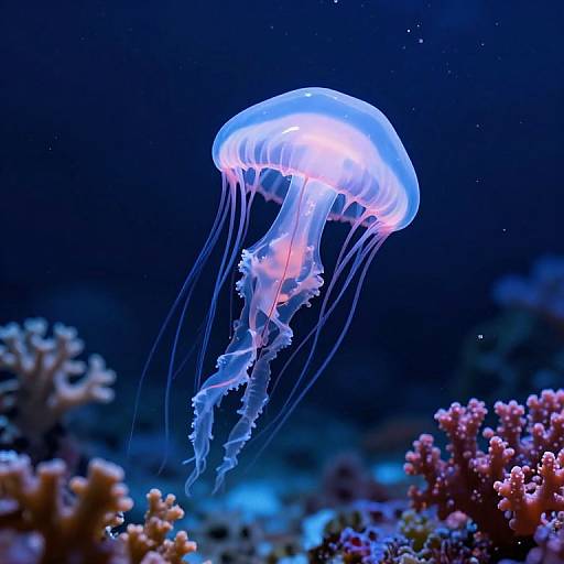 Ethereal Jellyfish in Cosmic Coral
