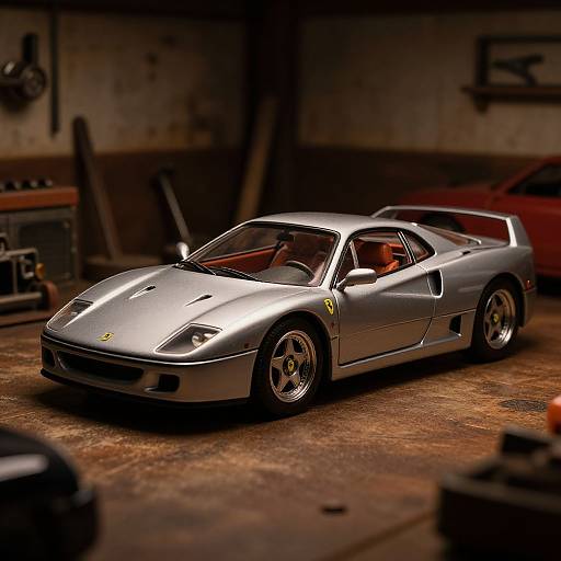 Vintage Ferrari F430 in Moody Garage