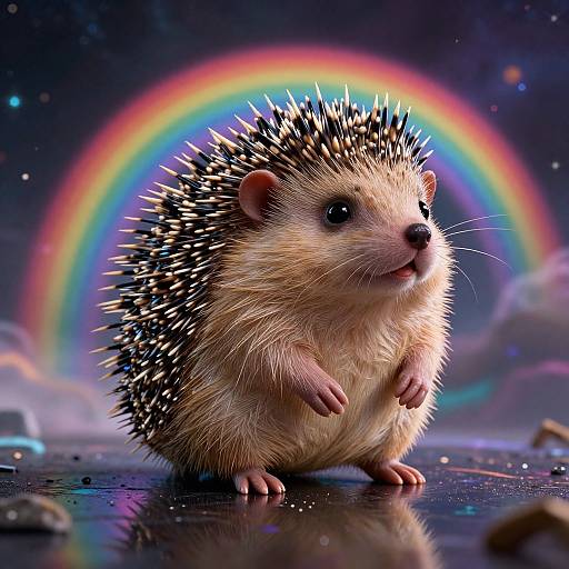 Hyperrealistic Arkan Sonney in Nebula