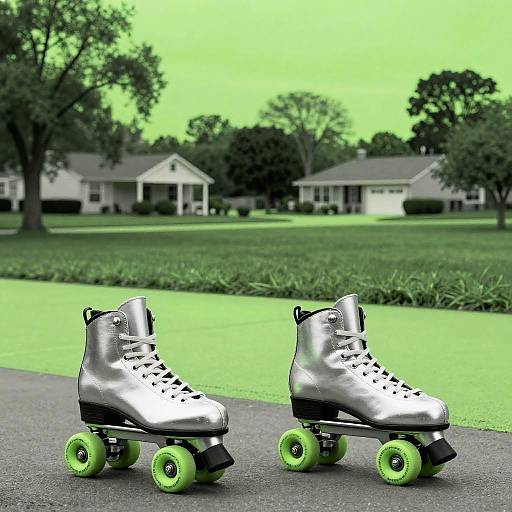 Minimalist Richard Diebenkorn Rollerbladers