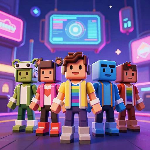 Rainbow Friends Futuristic Roblox Cityscape