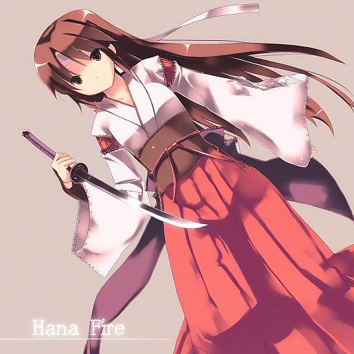 Illustration of Hana (fire emblem), fire emblem in the style of Refeia