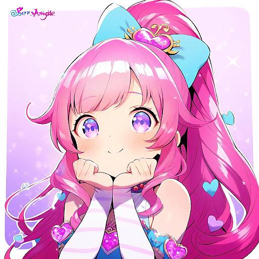 Illustration of Momoyama mirai, pretty series in the style of Born-to-die