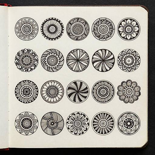 Vintage Zentangle Patterns Sketchbook