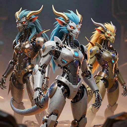 Cyber-Mythical Creature Fanart