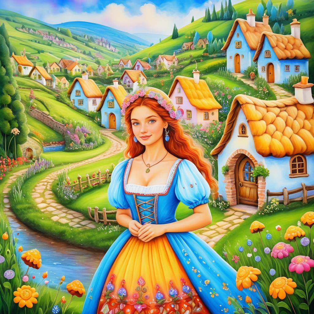 Enchanting Fairy Tale Village Heroine