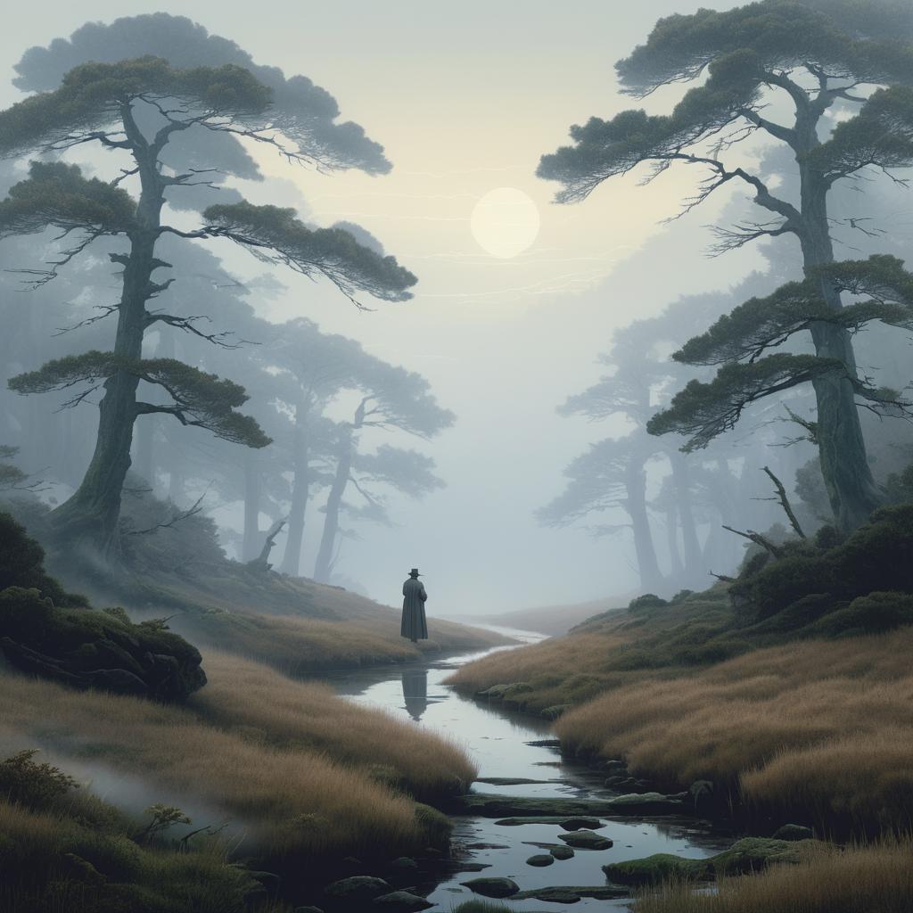 Misty Nature Scene: A Digital Masterpiece