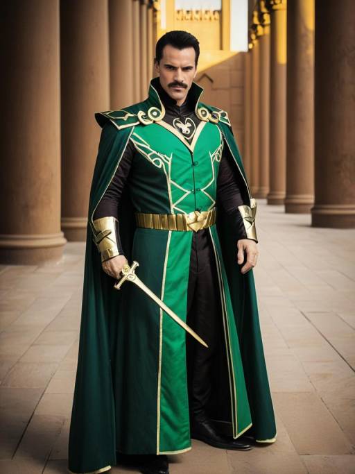 Man Cosplaying as Ra's al Ghul