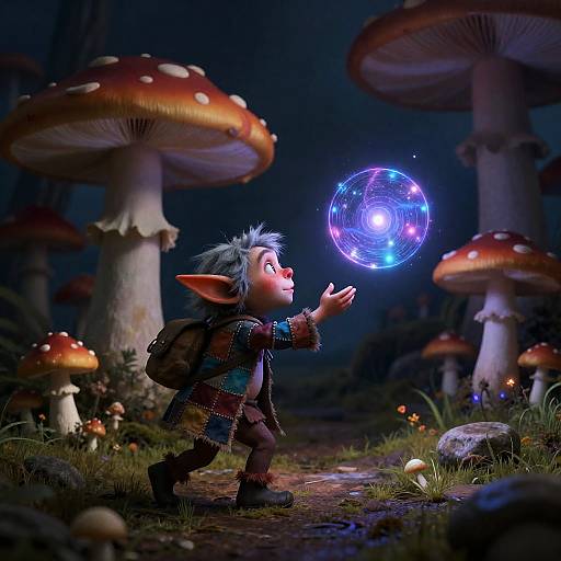 Whimsical Goblin's Magical Mushroom Quest