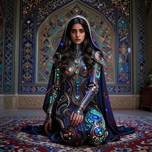 Bioluminescent Persian Bioengineered Creature