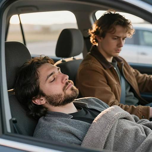 Intimate Moment in a Car