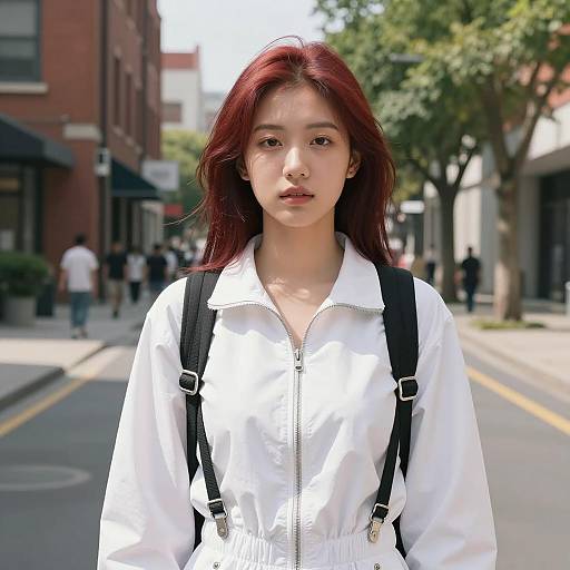 Urban Hero Academia Inspired Young Woman