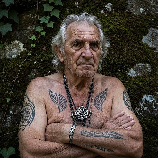 Photorealistic Portrait of Elderly Slavic Man