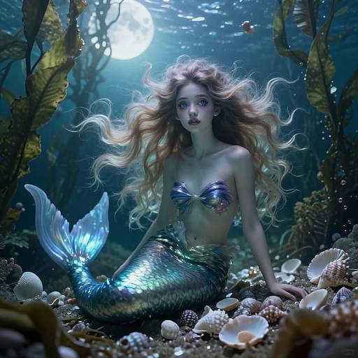 Mystical Realism Mermaid Portrait