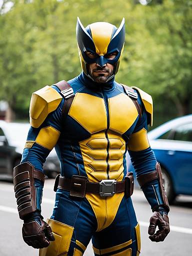 Realistic Wolverine Cosplay Portrait