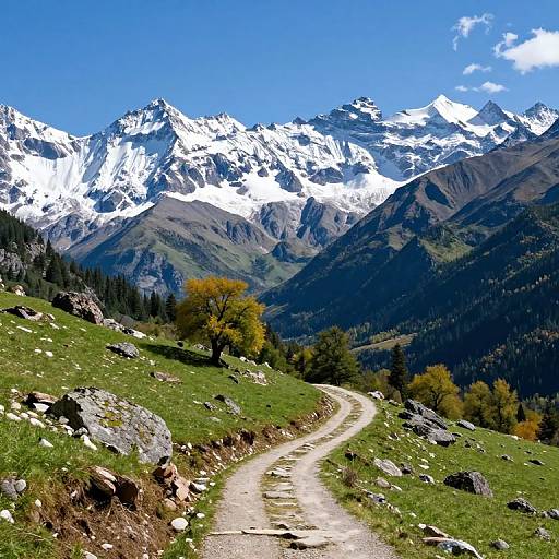Majestic Snow-Capped Mountain Landscape