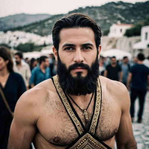 Man in Traditional Greek Costume