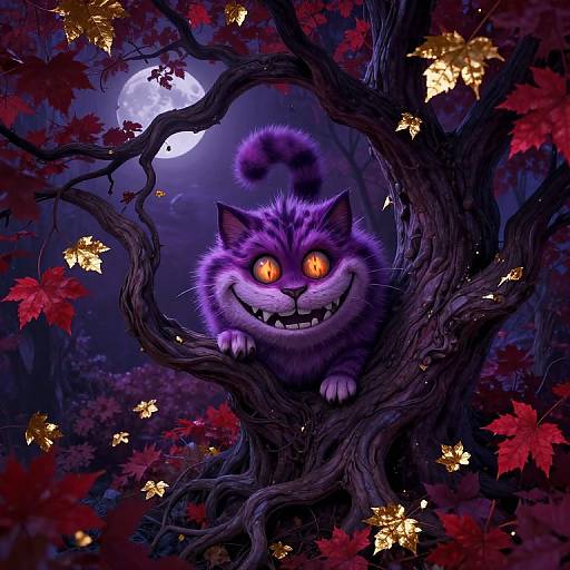 Surreal Cheshire Cat Aerial Landscape