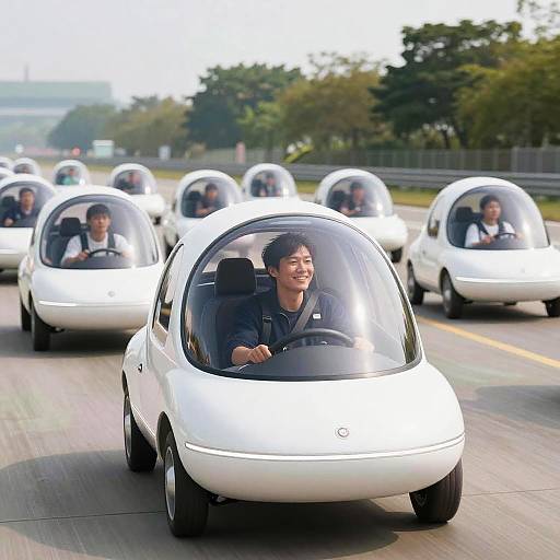 Futuristic Flying Car Leader