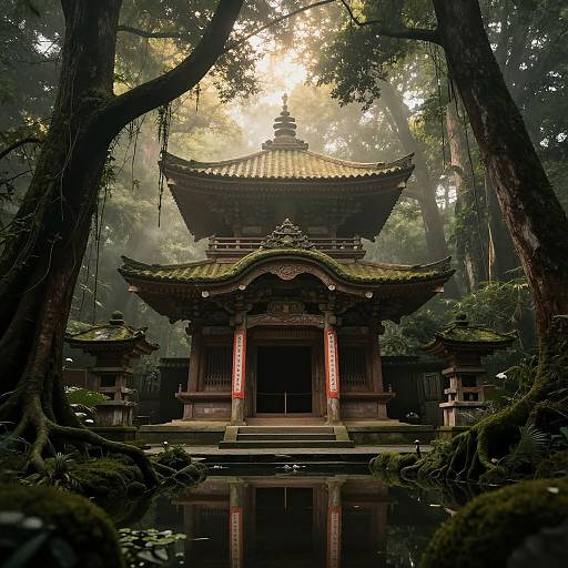 Misty Ancient Forest Shrine
