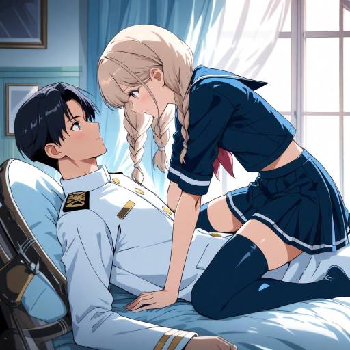 Admiral Kancolle in Dramatic Indoor Setting