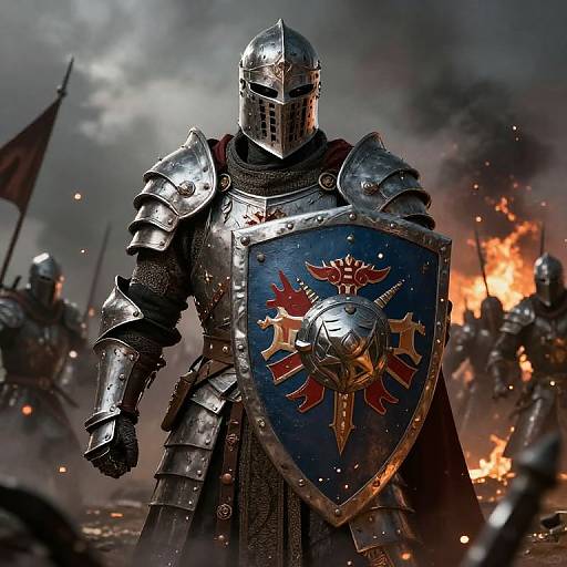 KV Warrior Emblem on Armored Shield