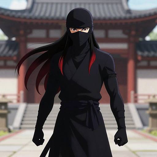 Ecchi Ninja Assassin at Temple Dawn