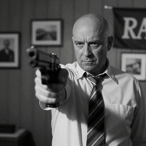 Intense Portrait of a Middle-Aged Man