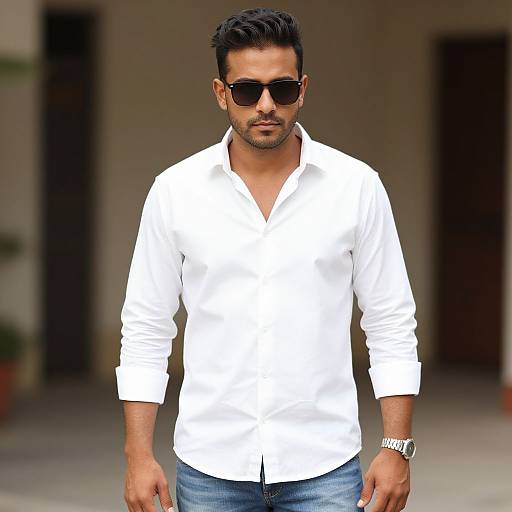 Stylish Man in Casual Outfit