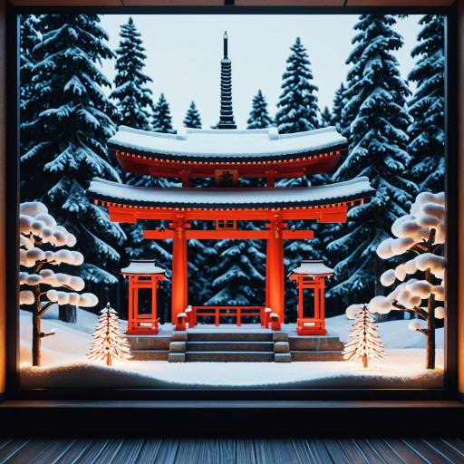 Vivid 3D Winter Shrine Ornaments Vivid 3D Winter Shrine Ornaments