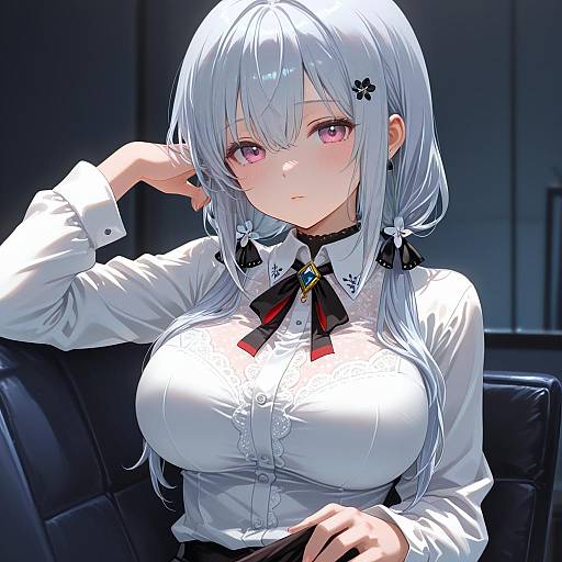 Illustration of Hakase fuyuki, nijisanji in the style of Jokanhiyou