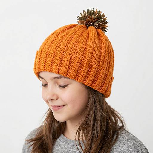 Fall Pumpkin Beanie Knitting Pattern