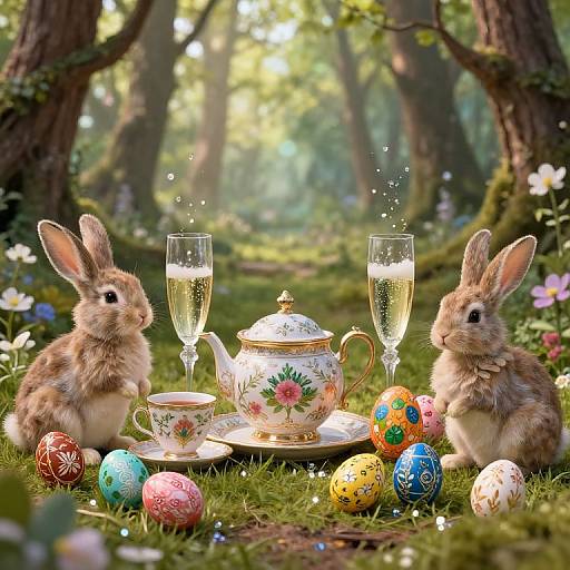 Lavish Pagan Ostara Celebration Scene