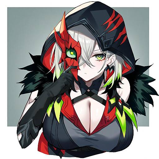 Illustration of Diabellstar the black witch, yu-gi-oh! in the style of Bekotarou