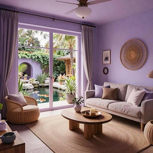 Cozy Monochrome Bohemian Garden Room