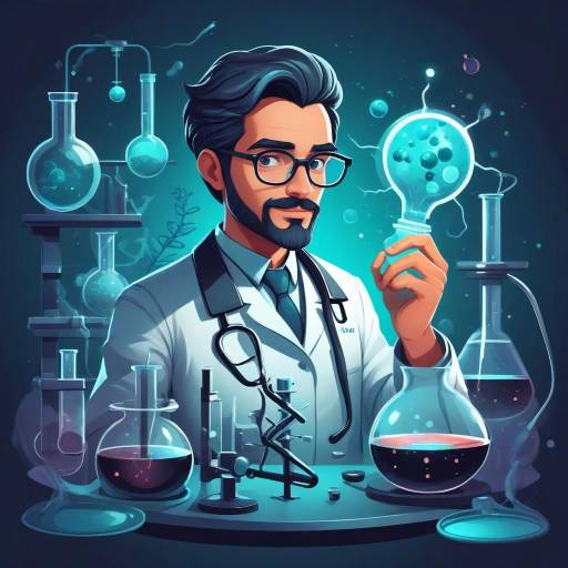 Illustration of a Seductive Scientist