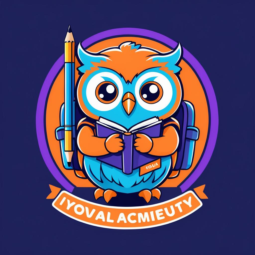 Playful Owl Academy Logo Design Concept