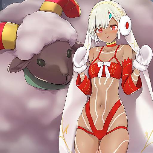 Illustration of Altera the santa (fate), fate (series) in the style of Mk (mod0)