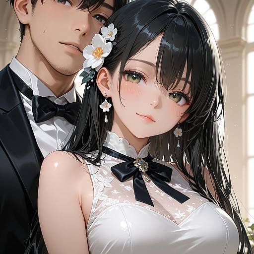 Elegant Couple in Formal Attire