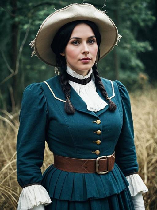 Woman in Lafter Frankland Cosplay Costume