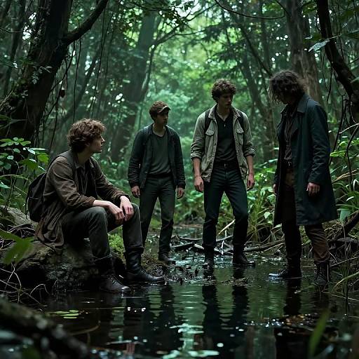Swampy Mystery in Eerie Forest
