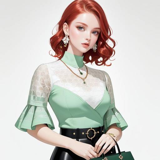 Chic Trendy Girl in Stylish Fashion Chic Trendy Girl in Stylish Fashion