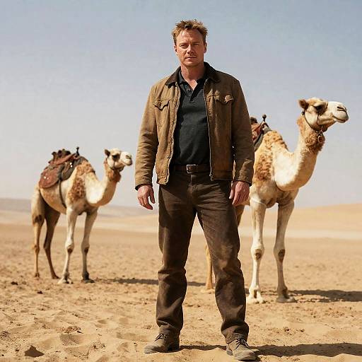 Brendan Fraser in Desert Scene