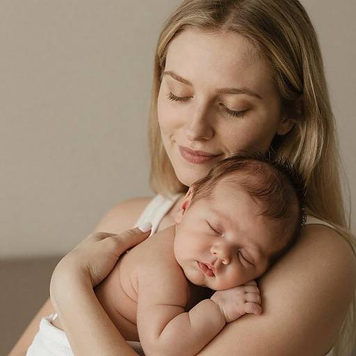 Intimate Portrait of Mother and Newborn