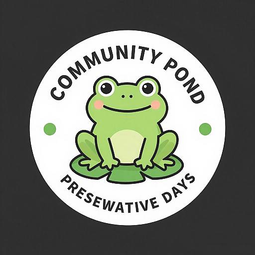 Friendly Cartoon Frog Logo Design